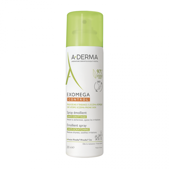 A-Derma Exomega Control Emollient Spray Μαλακτικό Σπρέι κατά του Αισθήματος Κνησμού 200ml