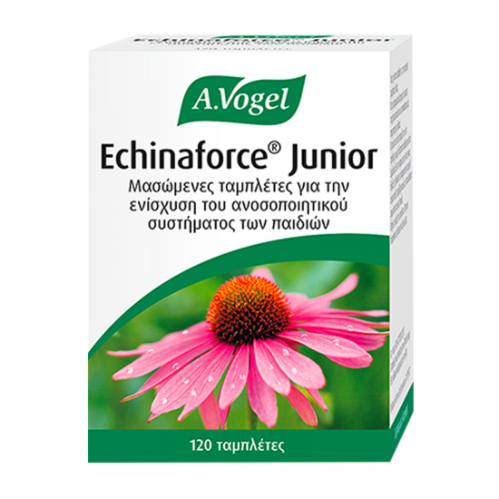 A.Vogel Echinaforce Junior Παιδικό Φυτικό Συμπλήρωμα για Ενίσχυση Ανοσοποιητικού 120 Μασώμενα Δισκία