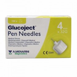 A.Menarini Diagnostics Glucoject Pen Needles Βελόνες Ινσουλίνης 32G x 4mm 100τεμ