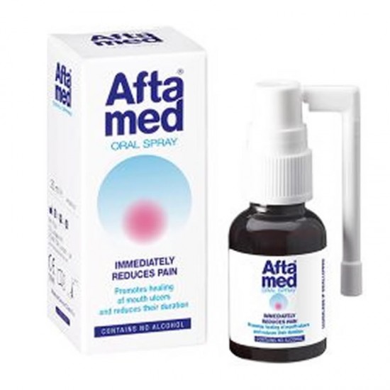 Aftamed Oral Spray Στοματικό Σπρέι Ανακούφισης Πόνου από Έλκη & Άφθες 20ml