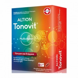 Altion Tonovit Πολυβιταμινούχο Συμπλήρωμα με Ωμέγα-3, Panax Ginseng & Συνένζυμο Q10 30 Κάψουλες