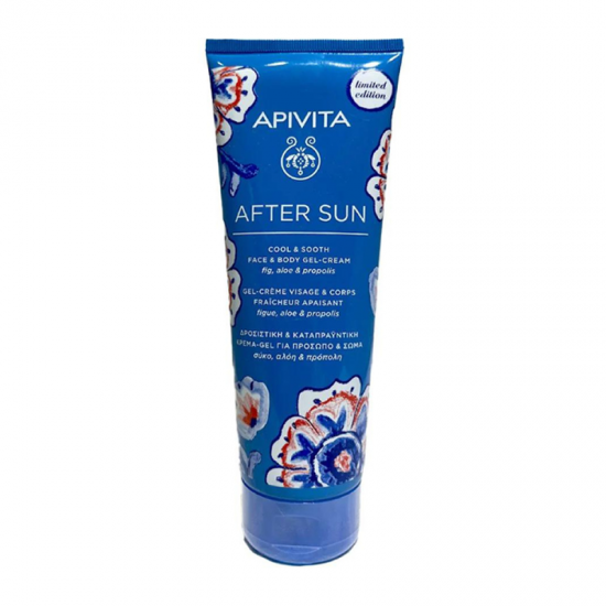 Apivita After Sun Cool & Sooth Face & Body Gel-Cream Δροσιστική Καταπραϋντική Κρέμα Τζελ Για Πρόσωπο & Σώμα 200ml