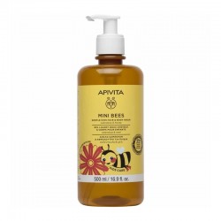 Apivita Kids Mini Bees Gentle Kids Hair & Body Wash Απαλό Σαμπουάν & Αφρόλουτρο Για Παιδιά 500ml