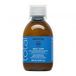 Apivita Oral Care Total Protection Mouthwash Φυσικό Στοματικό Διάλυμα με Πρόπολη & Δυόσμο 250ml