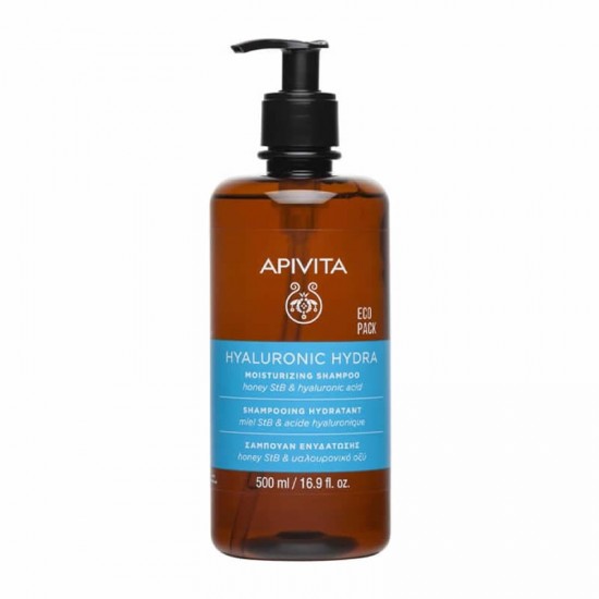 Apivita Shampoo Hyaluronic Hydra Σαμπουάν Ενυδάτωσης Καθημερινής Χρήσης 500ml
