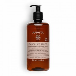 Apivita Shampoo Dandruff Relief Dry Hair Σαμπουάν με Πρόπολη AmC & Φυτικό AHA κατά της Ξηρής Πιτυρίδας 500ml