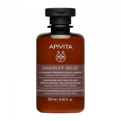 Apivita Shampoo Dandruff Relief Oily Hair Σαμπουάν κατά της Λιπαρής Πιτυρίδας με Πρόπολη & Φυτικό AHA 250ml