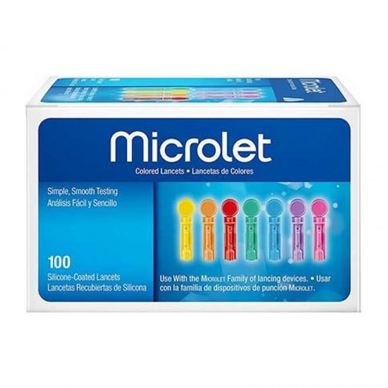Ascensia Microlet Lancets Σκαρφιστήρες 100 Τεμάχια