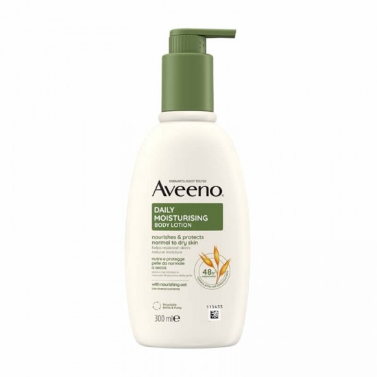 Aveeno Daily Moisturising Body Lotion Ενυδατικό Γαλάκτωμα Σώματος για Κανονικό & Ξηρό Δέρμα 300ml