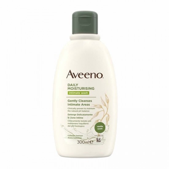 Aveeno Daily Moisturising Intimate Wash Απαλό Καθαριστικό Ευαίσθητης Περιοχής με Άρωμα Βανίλιας 300ml