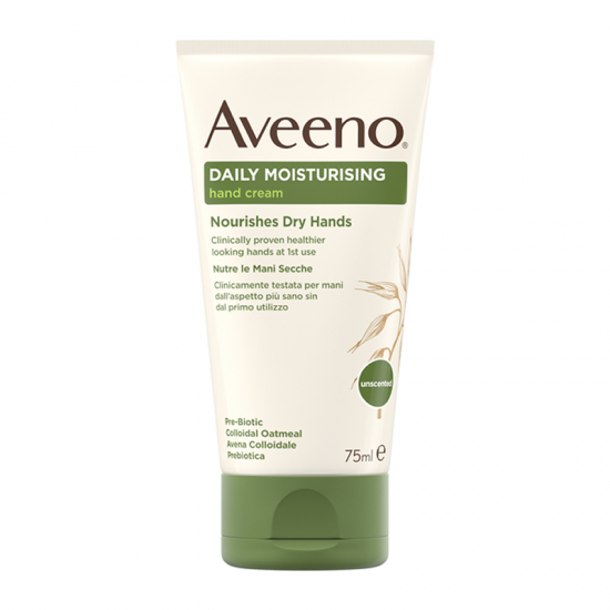 Aveeno Skin Daily Moisturising Hand Cream Ενυδατική Κρέμα Χεριών για ΚΑνονικό & Ξηρό Δέρμα 75ml