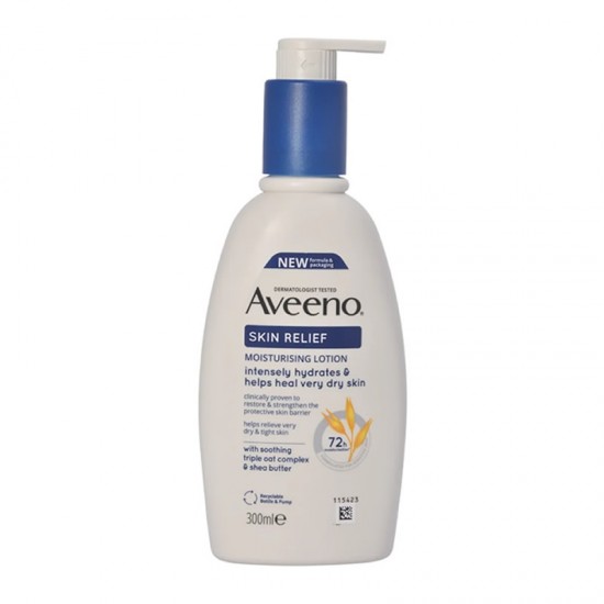 Aveeno Skin Relief Moisturising Lotion Ενυδατικό Γαλάκτωμα για Πολύ Ξηρό Δέρμα 300ml