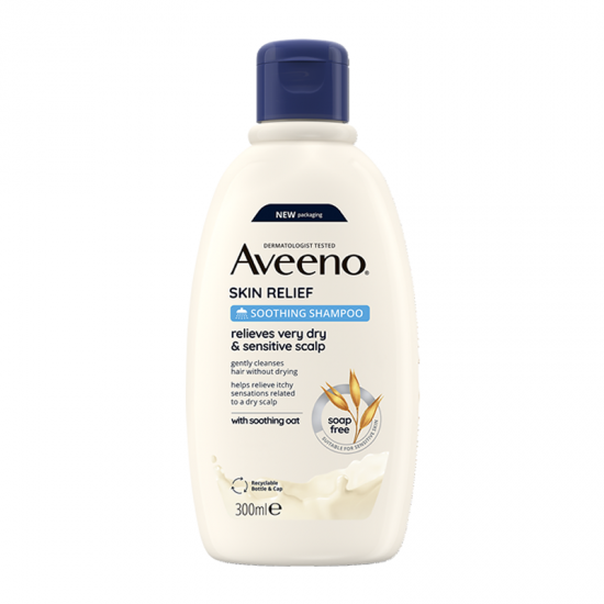 Aveeno Skin Relief Soothing Shampoo Καταπραϋντικό Σαμπουάν για Πολύ Ξηρό & Ευαίσθητο Τριχωτό Κεφαλής 300ml