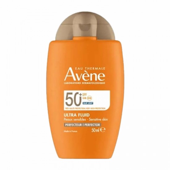 Avene Solaire Ultra Fluid Perfecteur Face Cream Tinted SPF50+ No Parfum Αντηλιακή Κρέμα Προσώπου με Χρώμα για Ευαίσθητο Δέρμα 50ml