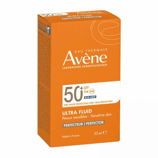 Avene Solaire Ultra Fluid Perfecteur Face Cream Tinted SPF50+ No Parfum Αντηλιακή Κρέμα Προσώπου με Χρώμα για Ευαίσθητο Δέρμα 50ml