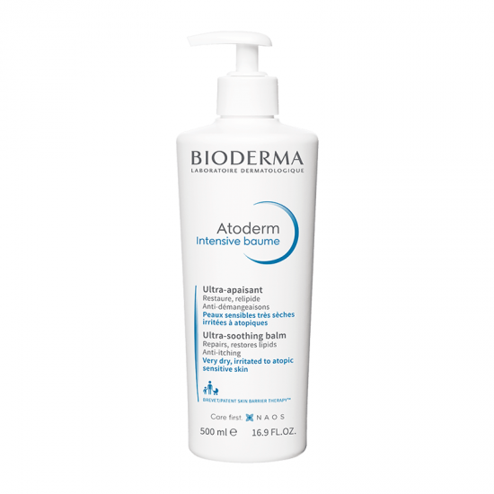 Bioderma Atoderm Intensive Baume Εντατικό Επανορθωτικό & Καταπραϋντικό Βάλσαμο για Πολύ Ξηρό Δέρμα με Τάση Ατοπίας 500ml
