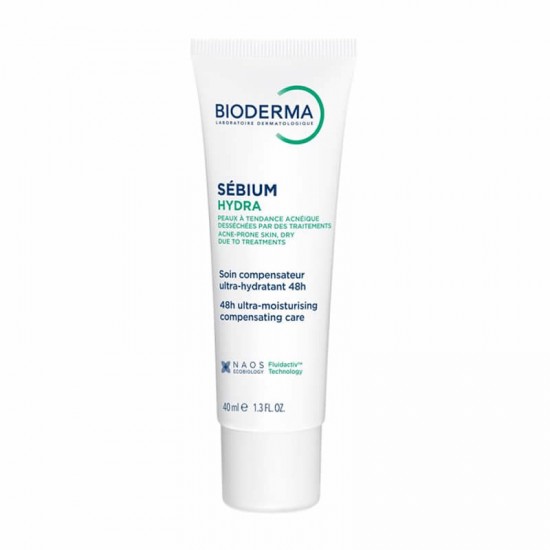 Bioderma Sebium Hydra Κρέμα Εντατικής Ενυδάτωσης Προσώπου για Δέρμα με Τάση Ακμής και υπό Φαρμακευτική Αγωγή 40ml