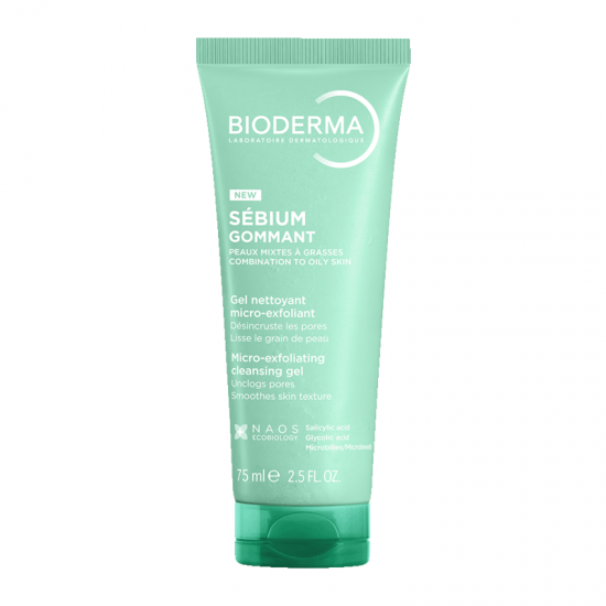 Bioderma Sebium Gel Gommant Aπολεπιστικό Τζελ Προσώπου για Μικτό, Λιπαρό και με Τάση Ακμής Δέρμα 100ml