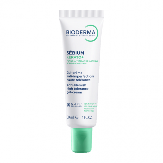 Bioderma Sebium Kerato+ Gel-Cream Κερατολυτική Τζελ-Κρέμα Προσώπου για Δέρμα με Τάση Ακμής 30ml