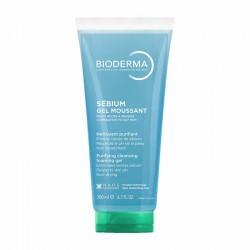 Bioderma Sebium Gel Moussant Απαλό Τζελ Καθαρισμού & Ντεμακιγιάζ για Μικτό προς Λιπαρό Δέρμα 200ml