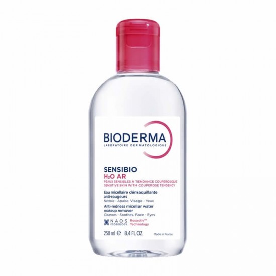 Bioderma Sensibio H2O AR Micellar Water Μικκυλλιακό Νερό Καθαρισμού Προσώπου & Ματιών για Ευαίσθητο Αντιδραστικό Δέρμα με Ερυθρότητα 250ml