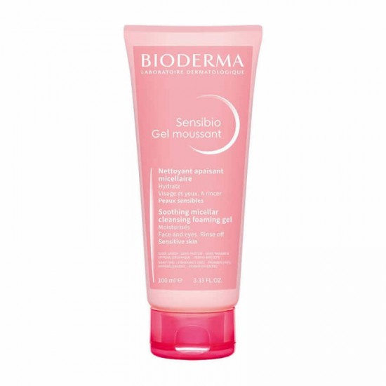 Bioderma Sensibio Gel Moussant Μικκυλλιακό Τζελ Καθαρισμού Προσώπου & Ματιών για Ευαίσθητο Δέρμα 100ml