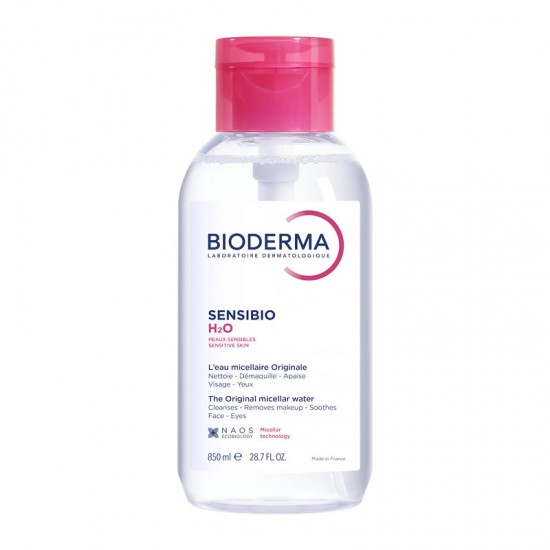 Bioderma Sensibio H2O Micellar Water Μικκυλλιακό Νερό Καθαρισμού Προσώπου & Ματιών για Ευαίσθητο Δέρμα 850ml