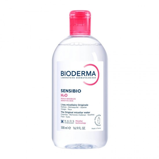 Bioderma Sensibio H2O Micellar Water Μικκυλλιακό Νερό Καθαρισμού Προσώπου & Ματιών για Ευαίσθητο Δέρμα 500ml