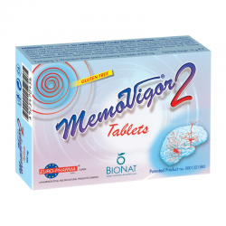 Bionat MemoVigor2 Συμπλήρωμα για Μνήμη, Εμβοές & Ίλιγγο 20 Ταμπλέτες