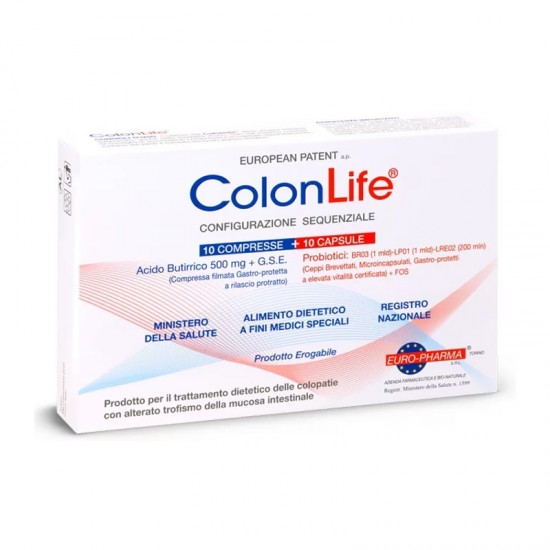 Bionat ColonLife 10 Δισκία Βουτυρικό Οξύ & 10 Κάψουλες Προβιοτικά