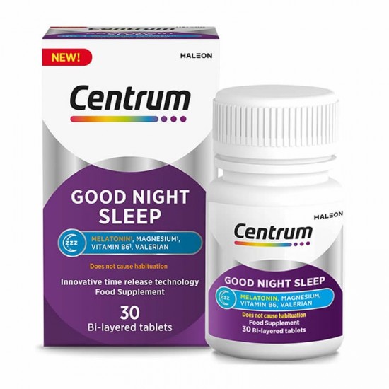 Centrum Good Night Sleep Συμπλήρωμα για Υγιή & Ήρεμο Ύπνο 30 Δισκία