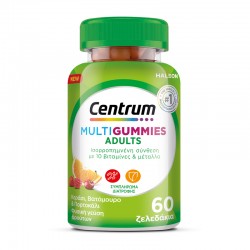 Centrum Multi Gummies Adults Πολυβιταμίνες Zελεδάκια για Ενήλικες με Γεύση Κεράσι, Βατόμουρο & Πορτοκάλι 60τμχ