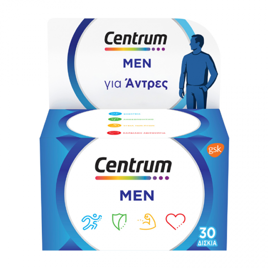 Centrum Men Πολυβιταμινούχο Συμπλήρωμα για Άνδρες 30 Δισκία