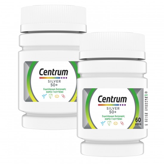 Centrum Silver 50+ A-Zinc Πολυβιταμινούχο Συμπλήρωμα για Ενήλικες 50 ετών και άνω 120 Δισκία