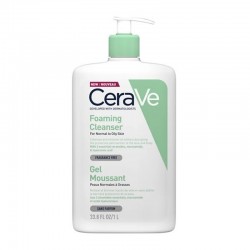 CeraVe Foaming Cleanser Καθαριστικό Τζελ Προσώπου & Σώματος για Κανονικό έως Λιπαρό Δέρμα 1000ml