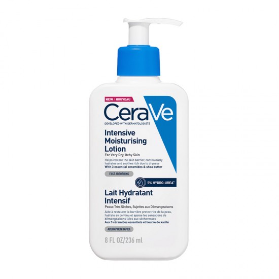 CeraVe Intensive Moisturising Lotion Ενυδατικό Γαλάκτωμα με 5% Hydro-Urea για Πολύ Ξηρό Δέρμα με Κνησμό 236ml