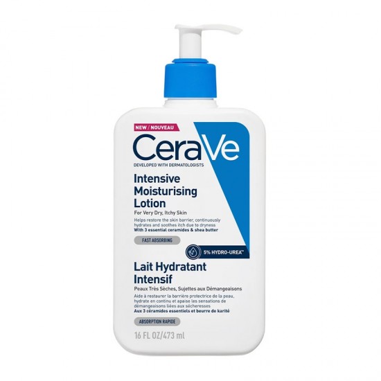 CeraVe Intensive Moisturising Lotion Ενυδατικό Γαλάκτωμα με 5% Hydro-Urea για Πολύ Ξηρό Δέρμα με Κνησμό 473ml