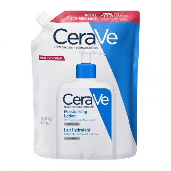 CeraVe Moisturising Lotion Refill Ενυδατικό Γαλάκτωμα Προσώπου & Σώματος για Ξηρό έως Πολύ Ξηρό Δέρμα 473ml
