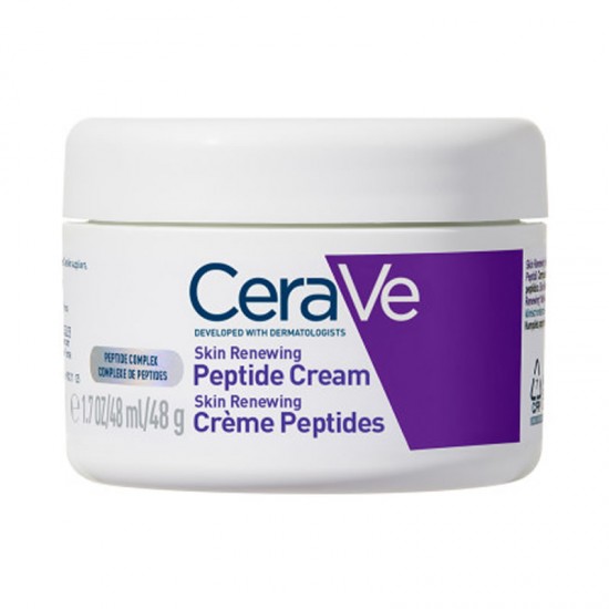 CeraVe Skin Renewing Peptide Cream Κρέμα Προσώπου Νύχτας με Νιασιναμίδη 48g