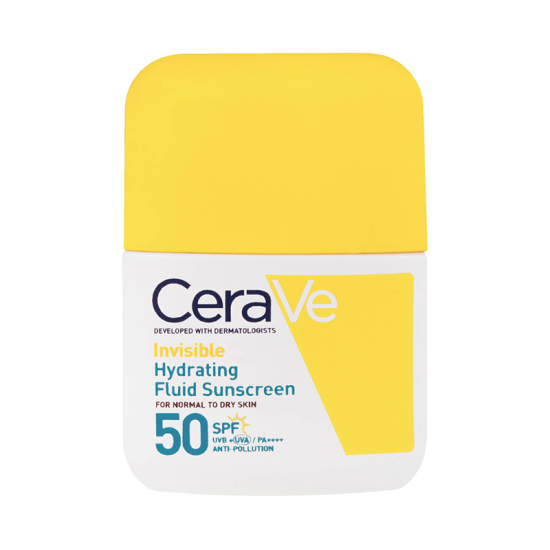 Cerave Sunscreen Invisible Hydrating Fluid SPF50 Αντηλιακό Γαλάκτωμα Προσώπου Ενυδάτωσης 50ml