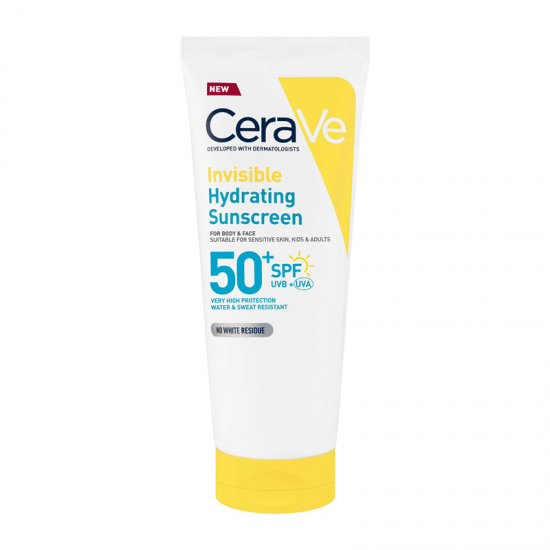 Cerave Sunscreen Invisible Hydrating Lotion SPF50 Face & Body Αντηλιακό Γαλάκτωμα Ενυδάτωσης Προσώπου & Σώματος 177ml