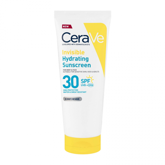 Cerave Sunscreen Invisible Hydrating Lotion SPF30 Face & Body Αντηλιακό Γαλάκτωμα Ενυδάτωσης Προσώπου & Σώματος 177ml