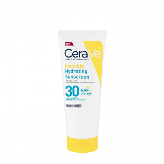 Cerave Sunscreen Invisible Hydrating Lotion SPF30 Face & Body Αντηλιακό Γαλάκτωμα Ενυδάτωσης Προσώπου & Σώματος 75ml