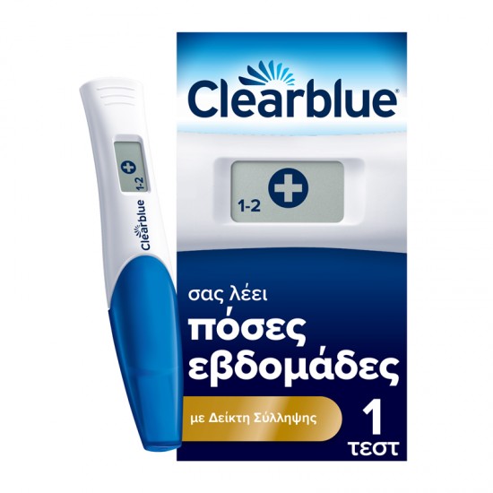 Clearblue Τεστ Εγκυμοσύνης Ψηφιακό με Δείκτη Σύλληψης Μονό 1 Τεμάχιο