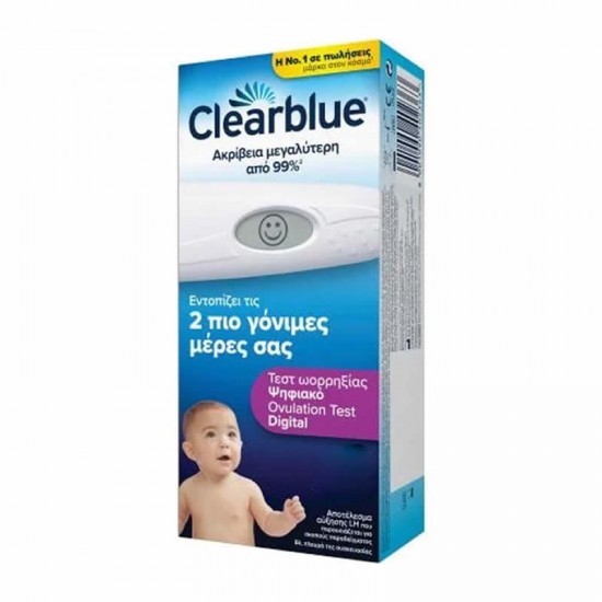 Clearblue Τεστ Ωορρηφίας Ψηφιακό 1 Τεμάχιο με 20 Τεστ