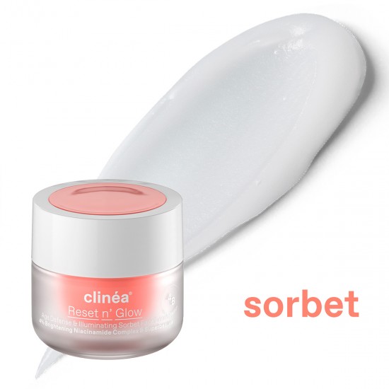 Clinea Reset n' Glow Sorbet Κρέμα Ημέρας Αντιγήρανσης και Λάμψης με 50ml