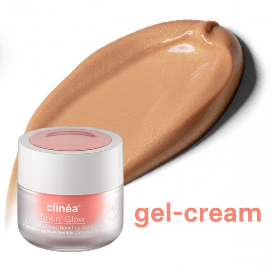 Clinea Tint n' Glow Τζελ-Κρέμα Ημέρας Ενίσχυσης Λάμψης με Χρώμα 50ml