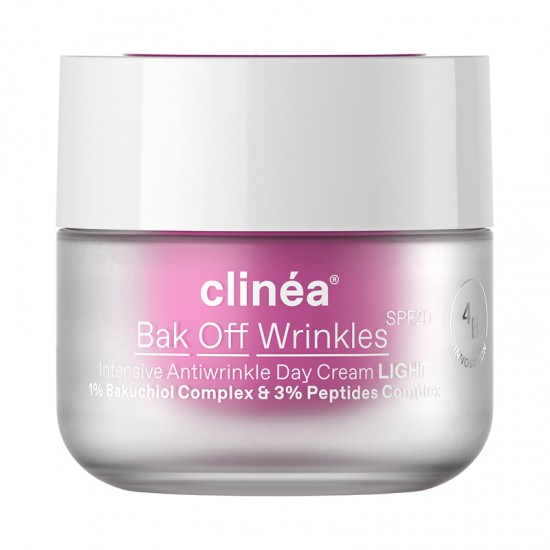 Clinea Dream Bak Off Wrinkle Day Cream Light SPF20 Κρέμα Ημέρας Εντατικής Αντιγήρανσης Ελαφρυάς Υφής 50ml