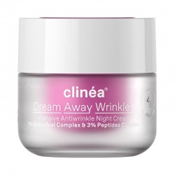 Clinea Dream Away Wrinkles Night Cream Κρέμα Νυκτός Εντατικής Αντιγήρανσης 50ml