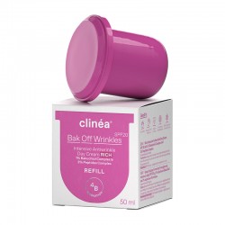Clinea Dream Bak Off Wrinkle Day Cream Rich SPF20 Refill Κρέμα Ημέρας Εντατικής Αντιγήρανσης Ελαφρυάς Υφής 50ml